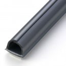 Inofix cablefix selbstklebender flexibler Kabelkanal 10,5 x 10 mm, 1m lang; (silbergrau)