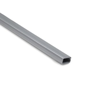2408 Inofix Plasfix selbstklebender Kabelkanal 21 x 11,5 mm, 2m lang (Grau-Metallic)