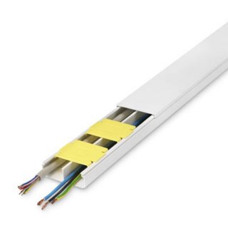 Inofix Plasfix schraubbarer Kabelkanal 53 x 20 mm, wei&szlig; (1 Meter)